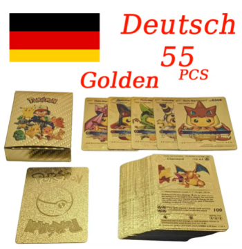 Pokémon Karten Gold Vmax V GX EX 55er Set (Deutsch)